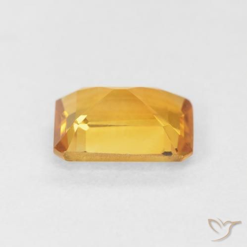 9,17 ctw natürlicher Mittel Orange-Gold Citrin, Oktagonschliff, VVS