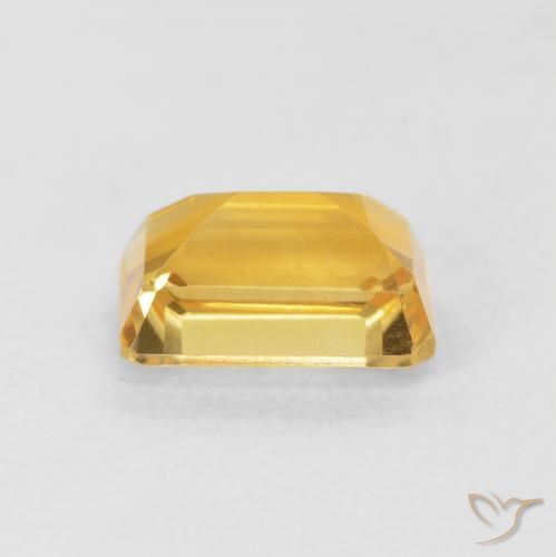 9,17 ctw natürlicher gold-orange Citrin, Oktagonschliff, VVS