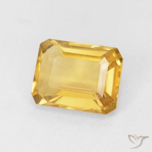 9,17 ctw natürlicher Tiefes Gold Citrin, Oktagonschliff, VVS