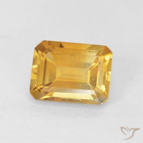 9,17 ctw natürlicher Orange-Gold Citrin, Oktagonschliff, VVS
