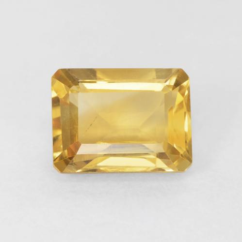 1.83ct Natürlicher Golden Citrin, Smaragdschliff, VS