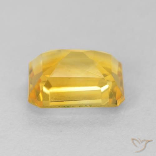 9,17 ctw natürlicher Gold-Orange Citrin, Oktagonschliff, VVS