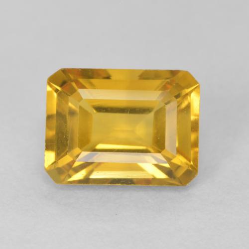 1.66ct Natürlicher Helles Gold Citrin, Smaragdschliff, VVS