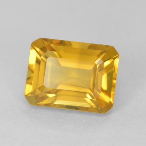 9,17 ctw natürlicher Helles Gold Citrin, Oktagonschliff, VVS