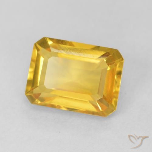 9,17 ctw natürlicher Helles Gold Citrin, Oktagonschliff, VVS