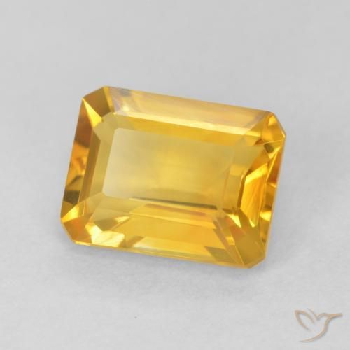 9,17 ctw natürlicher Helles Gold Citrin, Oktagonschliff, VVS