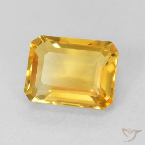 9,17 ctw natürlicher Mittleres Gold Citrin, Oktagonschliff, VVS