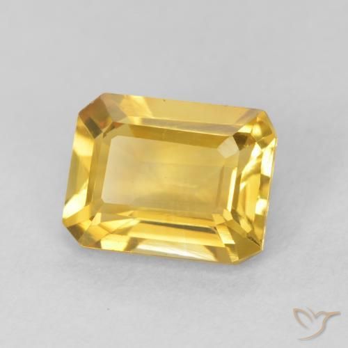 9,17 ctw natürlicher Mittleres Gold Citrin, Oktagonschliff, VVS