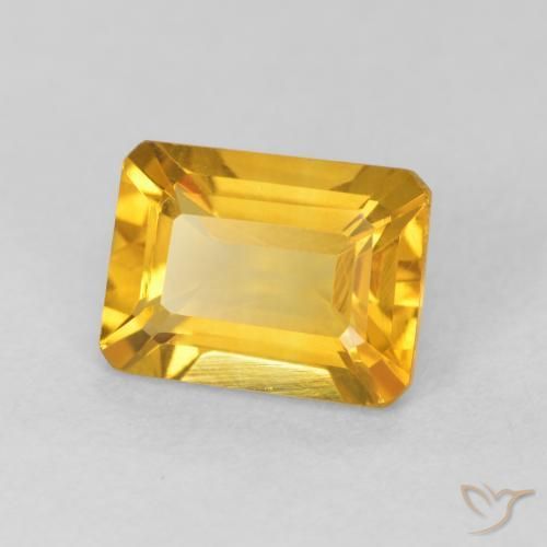 9,17 ctw natürlicher Helles Gold Citrin, Oktagonschliff, VVS