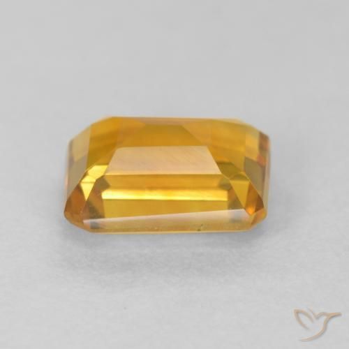 9,17 ctw natürlicher Orange-Gold Citrin, Oktagonschliff, VVS