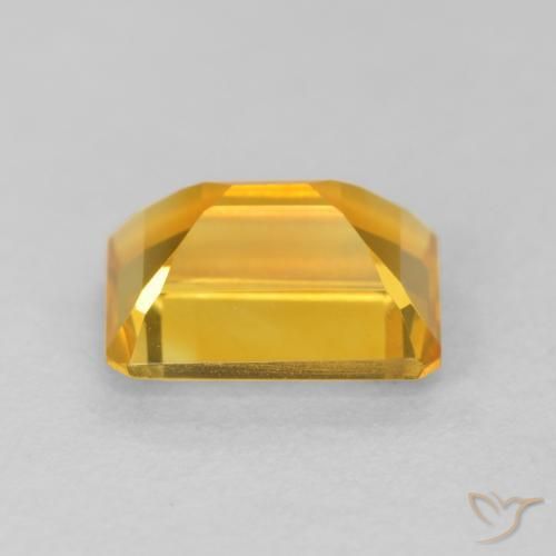 9,17 ctw natürlicher Orange-Gold Citrin, Oktagonschliff, VVS