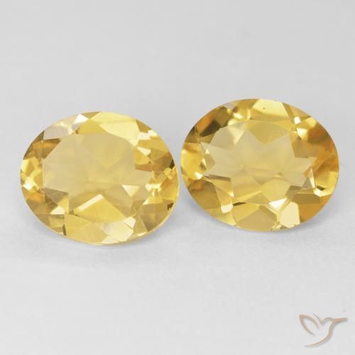 7.80 ct natürliche Tiefes Gold Citrin-Edelsteine, Oval, VVS-VS