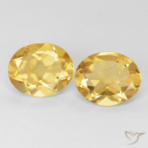 8.17ctw Natürlicher Golden Citrin, Oval, VVS-VS