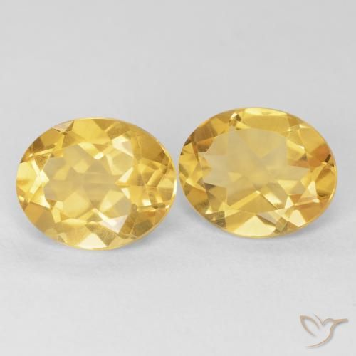 8.17 ct natürliche Golden Citrin-Edelsteine, Oval, VVS-VS
