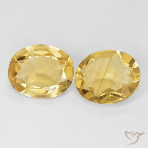 6.99ctw Natürlicher Golden Citrin, Oval, VVS-VS