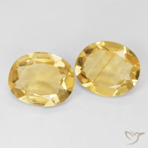 6.99 ct natürliche Golden Citrin-Edelsteine, Oval, VVS-VS