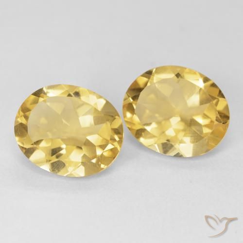8.11 ct natürliche Golden Citrin-Edelsteine, Oval, VVS-VS