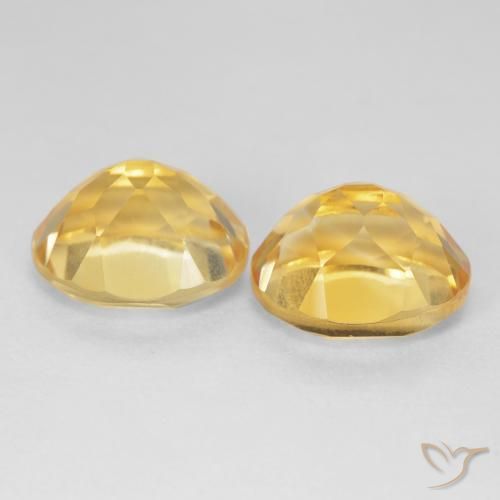 10.11 ct natürliche Tiefes Gold Citrin-Edelsteine, Oval, VVS-VS
