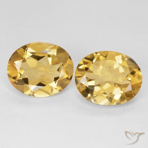 7.89ctw Natürlicher Tiefes Gold Citrin, Oval, VS