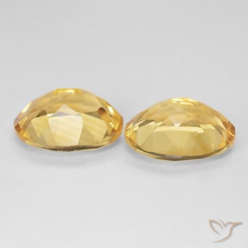7.89 ct natürliche Tiefes Gold Citrin-Edelsteine, Oval, VS