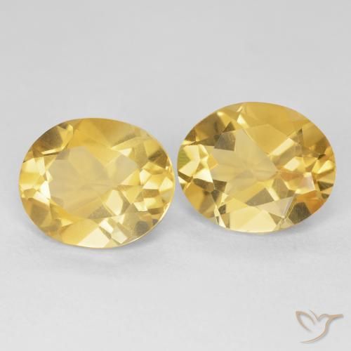 8.40 ct natürliche Tiefes Gold Citrin-Edelsteine, Oval, VS