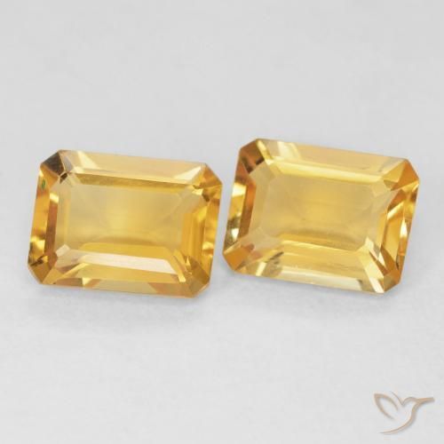 2.73 ct natürliche Mittelgold Citrin-Edelsteine, Oktagonschliff, VVS-VS
