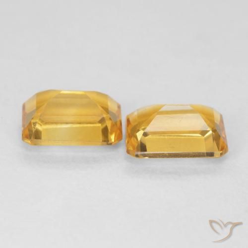 2.73 ct natürliche Mittelgold Citrin-Edelsteine, Oktagonschliff, VVS-VS