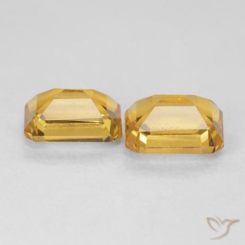 2.80 ct natürliche Mittelgold Citrin-Edelsteine, Oktagonschliff, VVS-VS