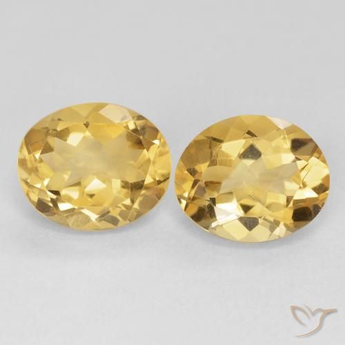8.47ctw Natürlicher Tiefes Gold Citrin, Oval, VVS-VS