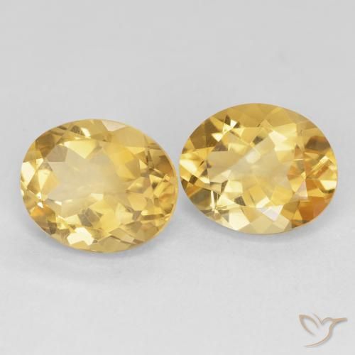 8.47 ct natürliche Tiefes Gold Citrin-Edelsteine, Oval, VVS-VS