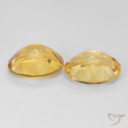 8.47 ct natürliche Tiefes Gold Citrin-Edelsteine, Oval, VVS-VS