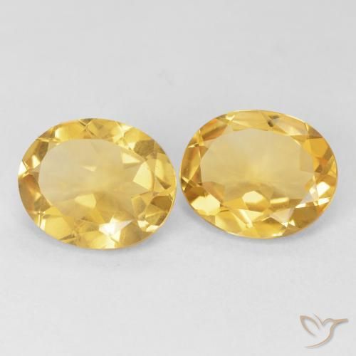 7.42 ct natürliche Golden Citrin-Edelsteine, Oval, VVS-VS