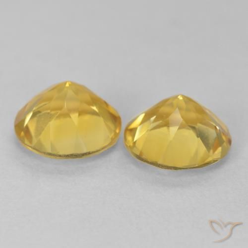 3.39 ct natürliche Mittelgold Citrin-Edelsteine, Runden, VVS-VS