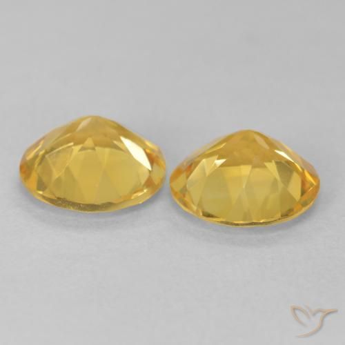 2.81 ct natürliche Mittelgold Citrin-Edelsteine, Runden, VVS-VS