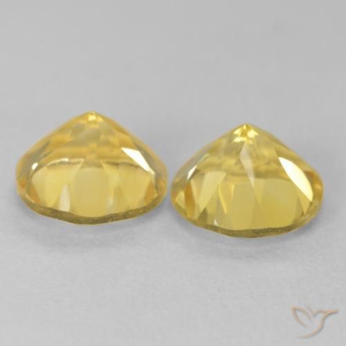 3.64 ct natürliche Toskana Gelb Citrin-Edelsteine, Runden, VVS-VS