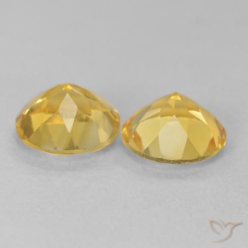 3.04 ct natürliche Toskana Gelb Citrin-Edelsteine, Runden, VVS-VS