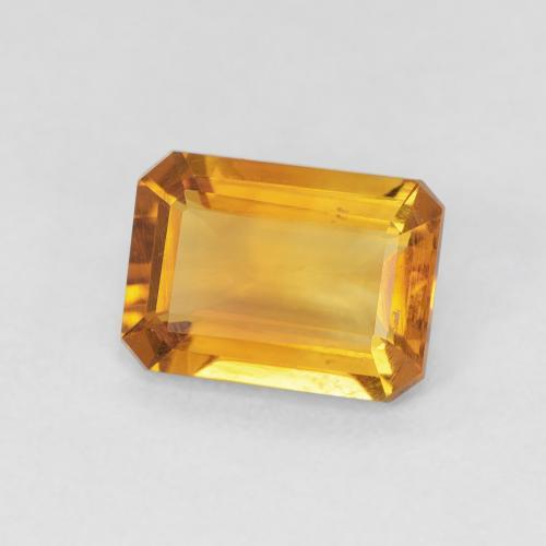 9,17 ctw natürlicher Tiefes Orange-Gold Citrin, Oktagonschliff, VVS-VS