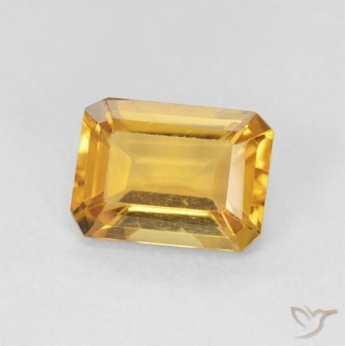 9,17 ctw natürlicher Orange-Gold Citrin, Oktagonschliff, VVS-VS