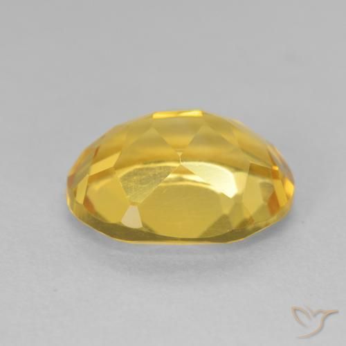 9,17 ctw natürlicher Golden Citrin, Oval, VVS