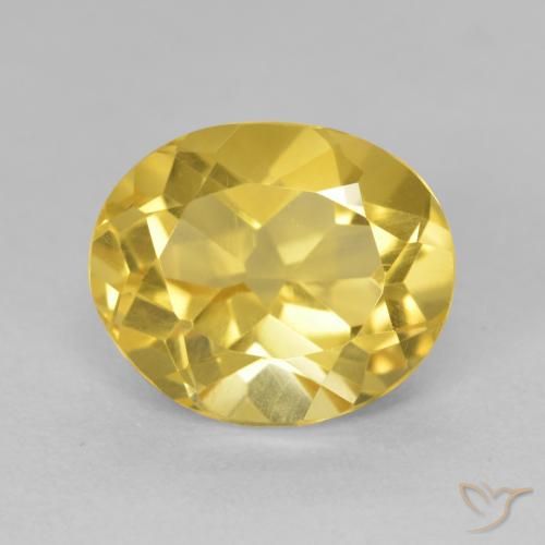 4.57ct Natürlicher gold-orange Citrin, Oval, VVS