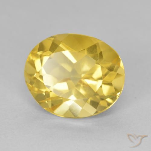 9,17 ctw natürlicher gold-orange Citrin, Oval, VVS