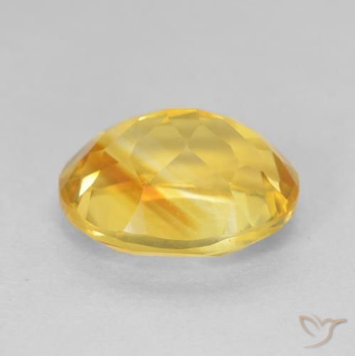 9,17 ctw natürlicher gold-orange Citrin, Oval, VVS