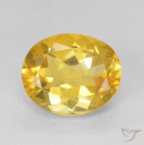 4.12ct Natürlicher Mittelgold Citrin, Oval, VVS