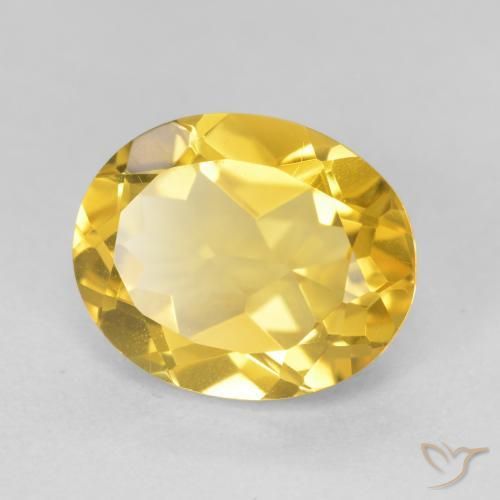 9,17 ctw natürlicher Mittelgold Citrin, Oval, VVS