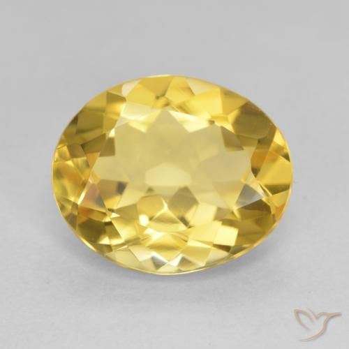 4.11ct Natürlicher gold-orange Citrin, Oval, VVS