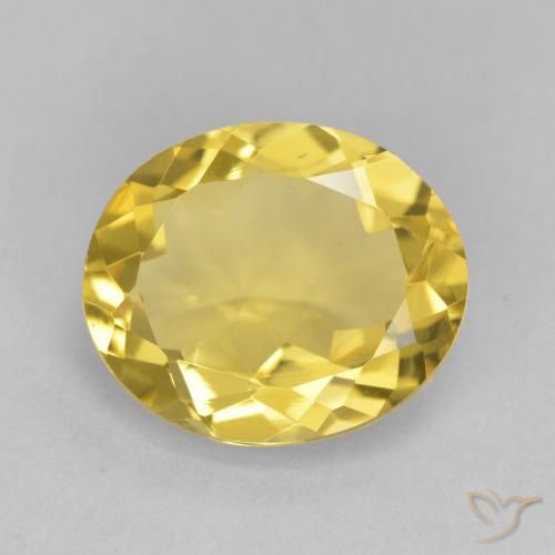 3.78ct Natürlicher Mittelgold Citrin, Oval, VVS