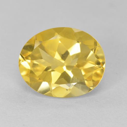 4.15ct Natürlicher Mittelgold Citrin, Oval, VVS