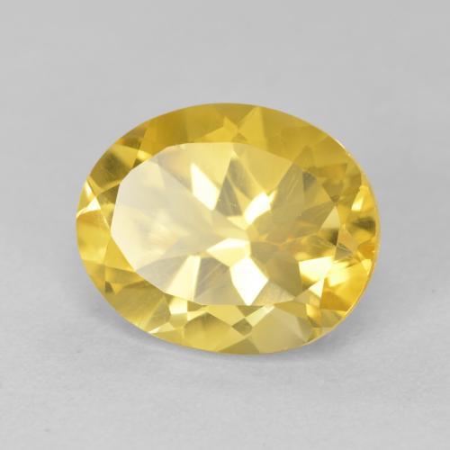 9,17 ctw natürlicher Mittelgold Citrin, Oval, VVS