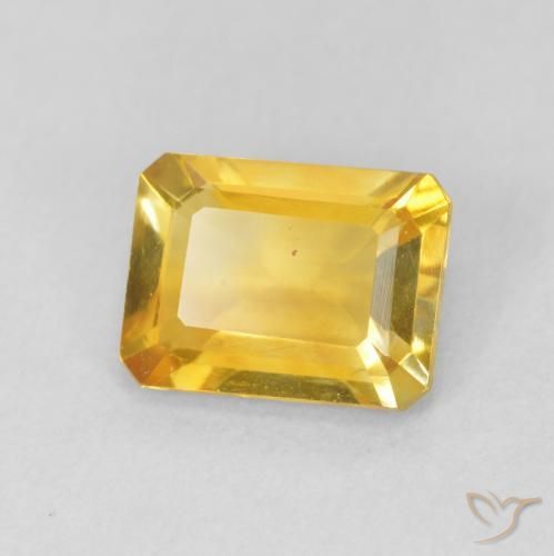 9,17 ctw natürlicher gold-orange Citrin, Oktagonschliff, VVS-VS
