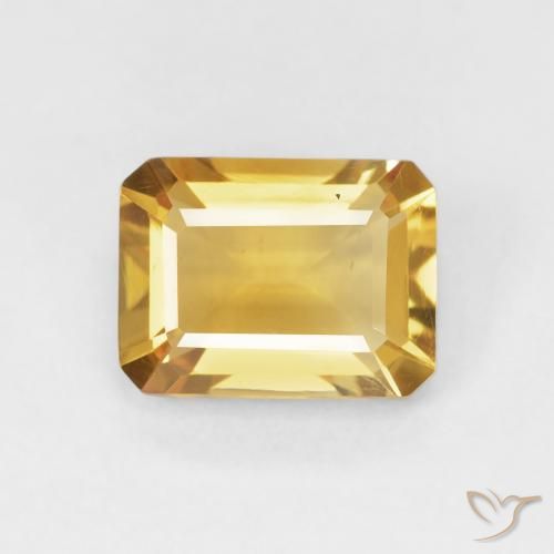 1.46ct Natürlicher Golden Citrin, Smaragdschliff, VVS-VS